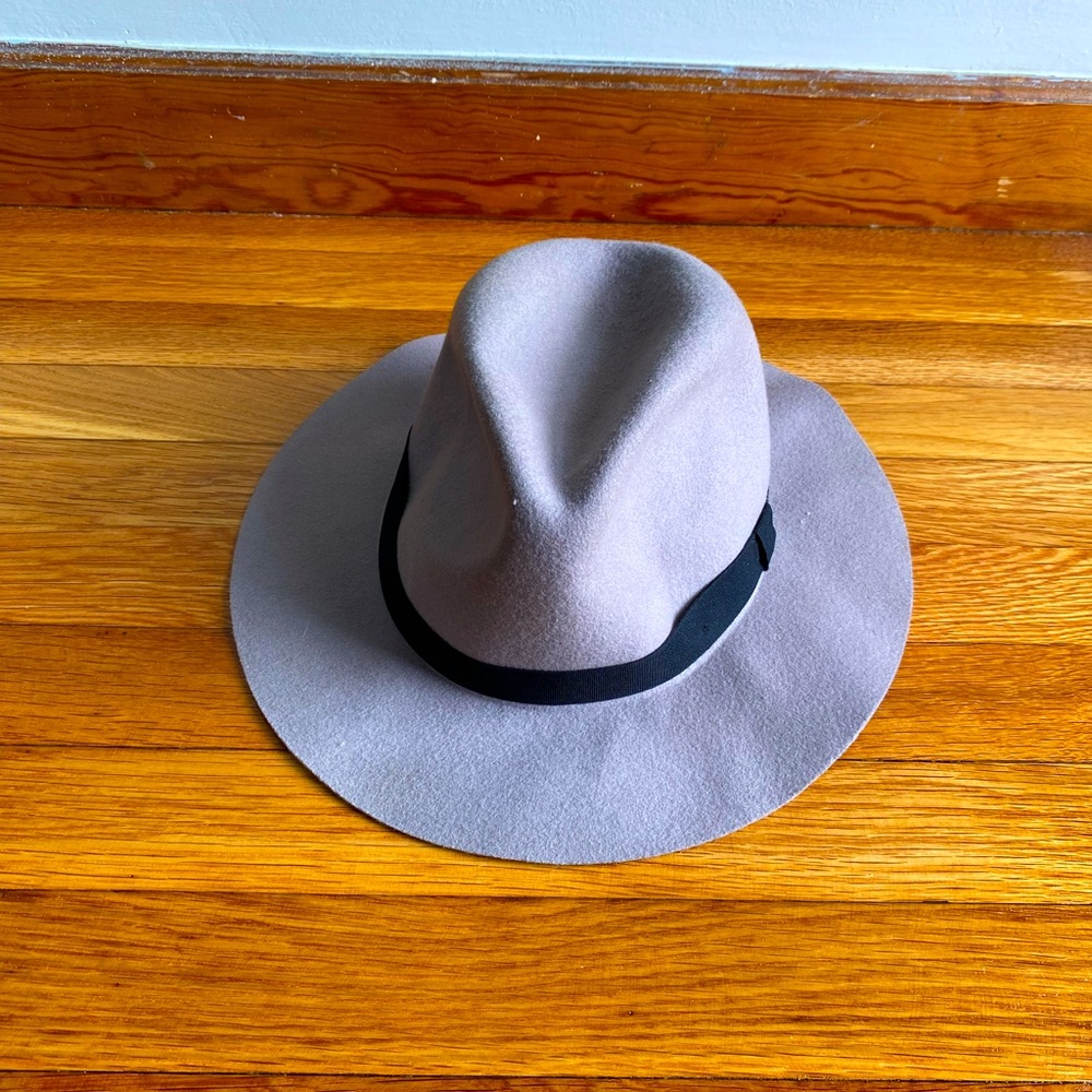 Grey felt hat